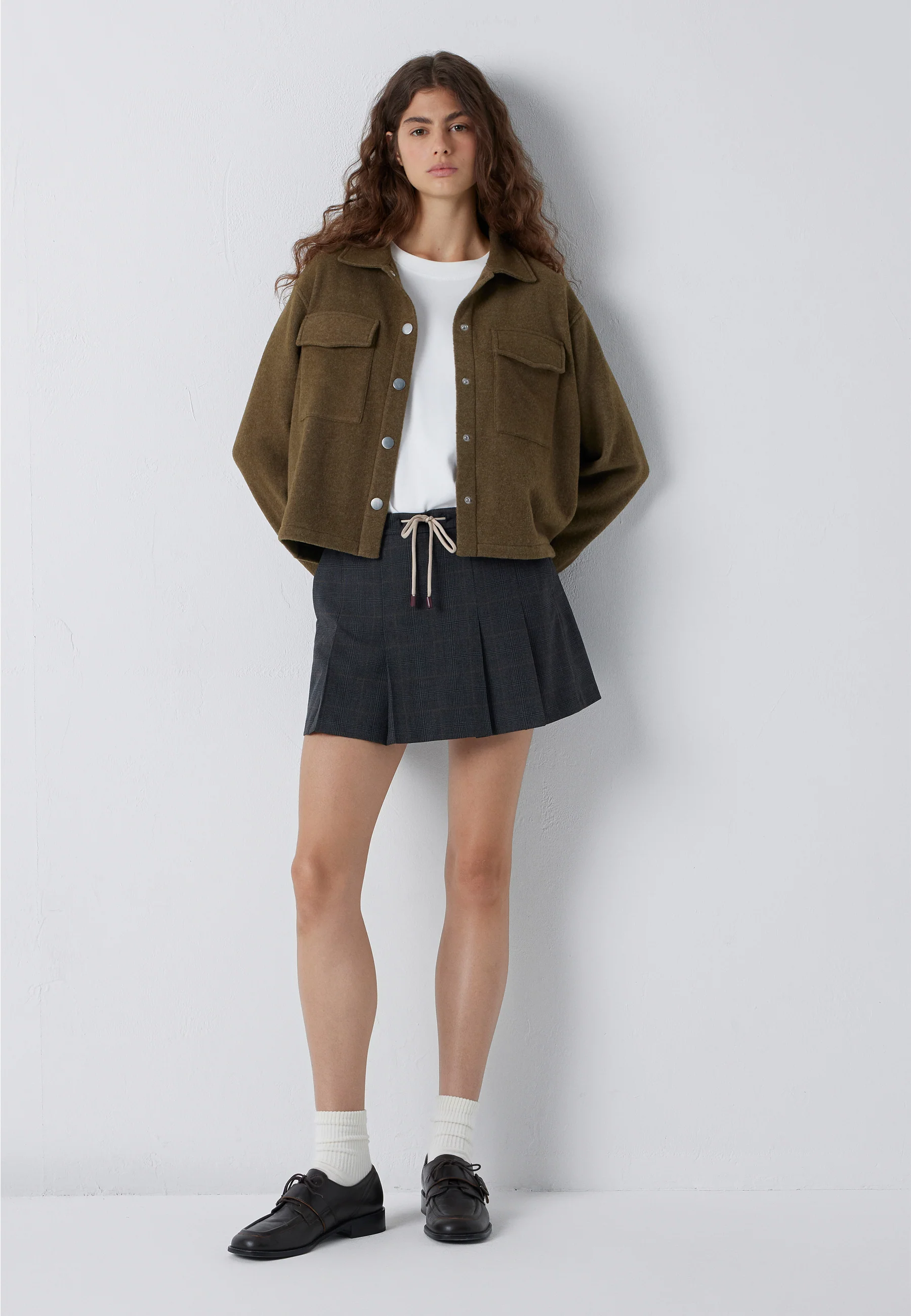 BUTTON SWEATSHIRT | Fleece Overshirt - Image 3