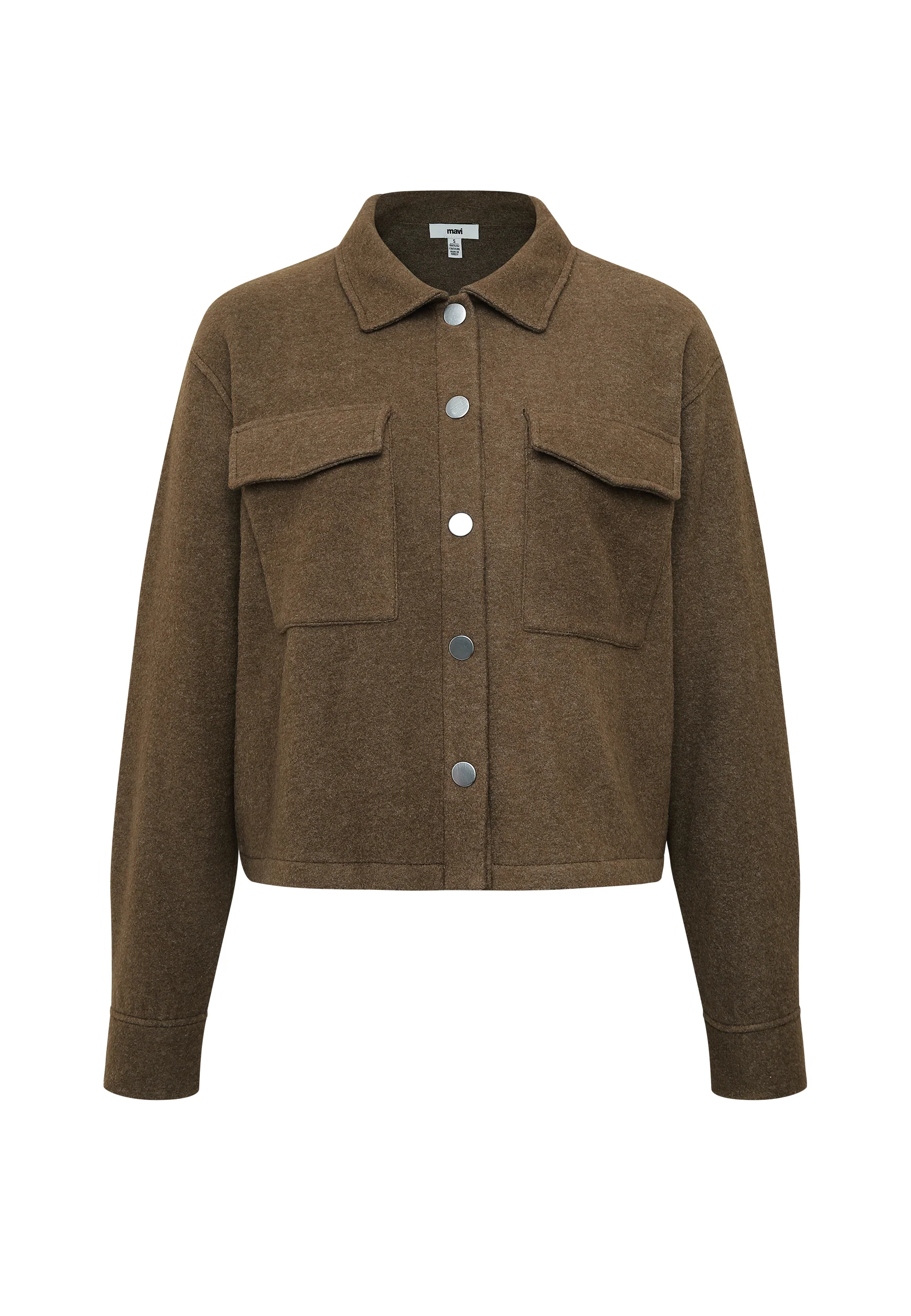 BUTTON SWEATSHIRT | Fleece Overshirt - Image 8