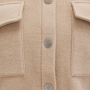 BUTTON SWEATSHIRT | Fleece Overshirt - Image 2