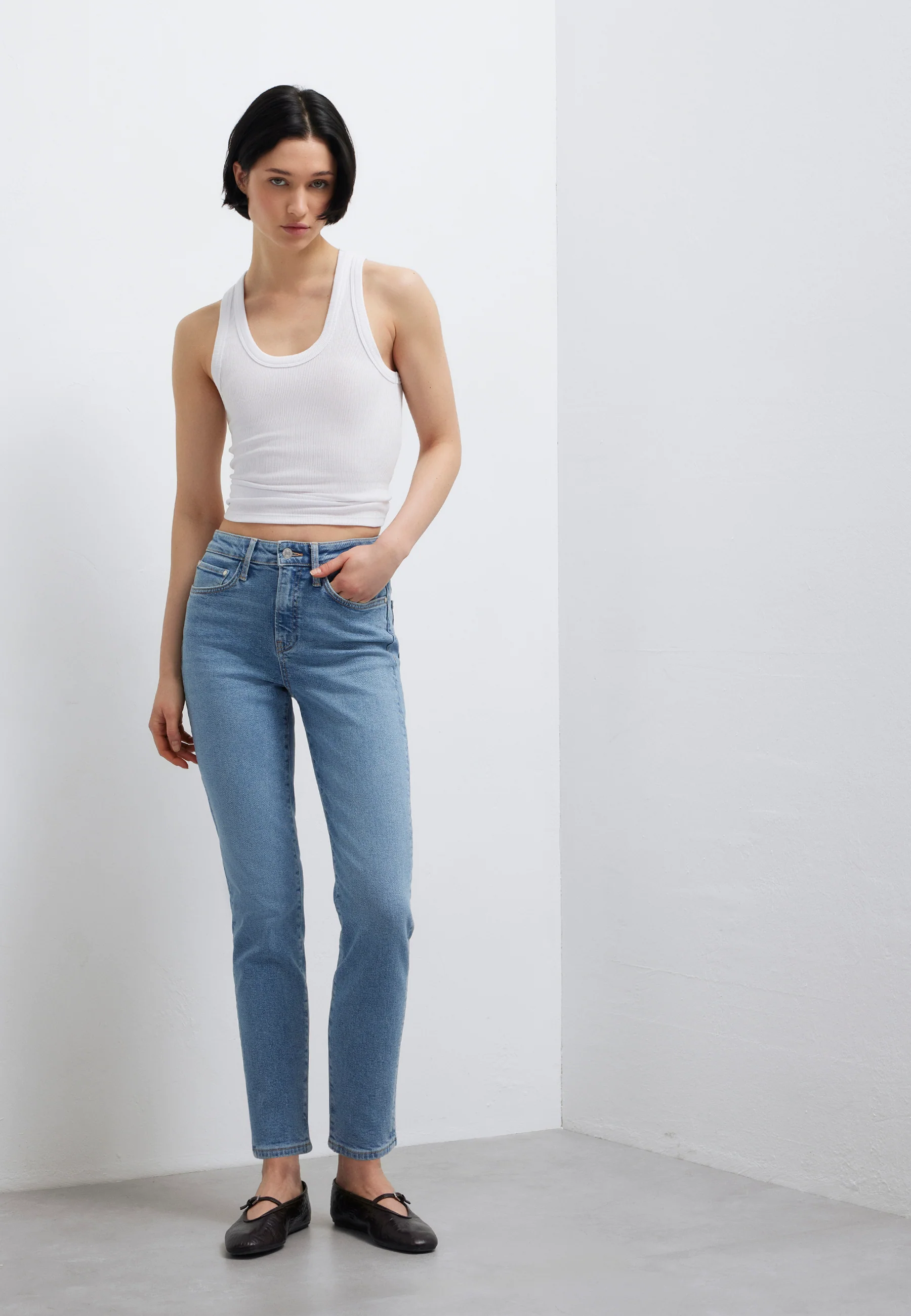 CINDY | Mom jeans high-rise