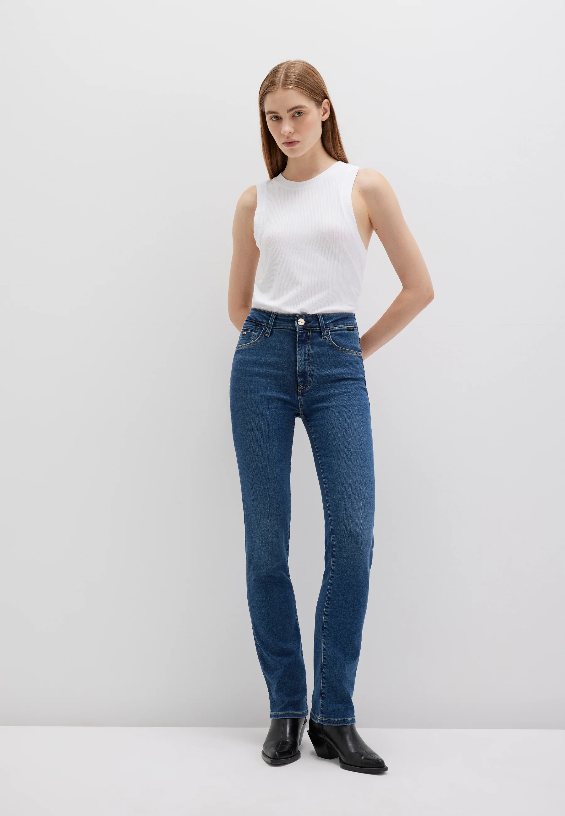 KENDRA | Mid-Rise, Straight Leg