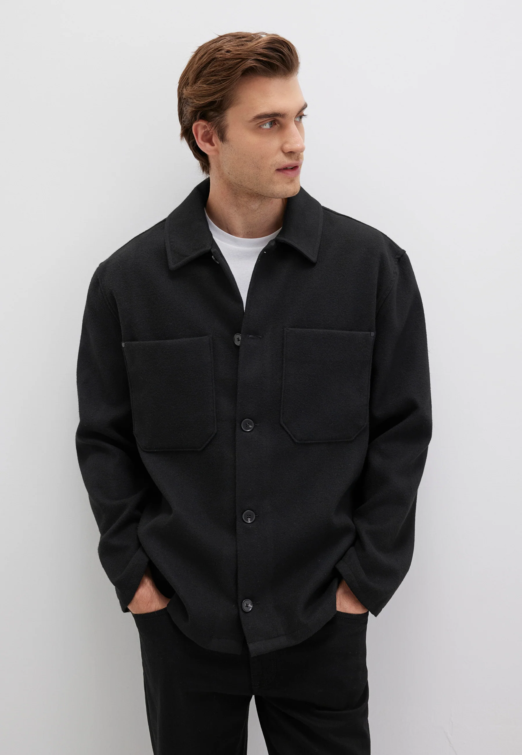 LONG SLEEVE SHIRT | Basic Overshirt
