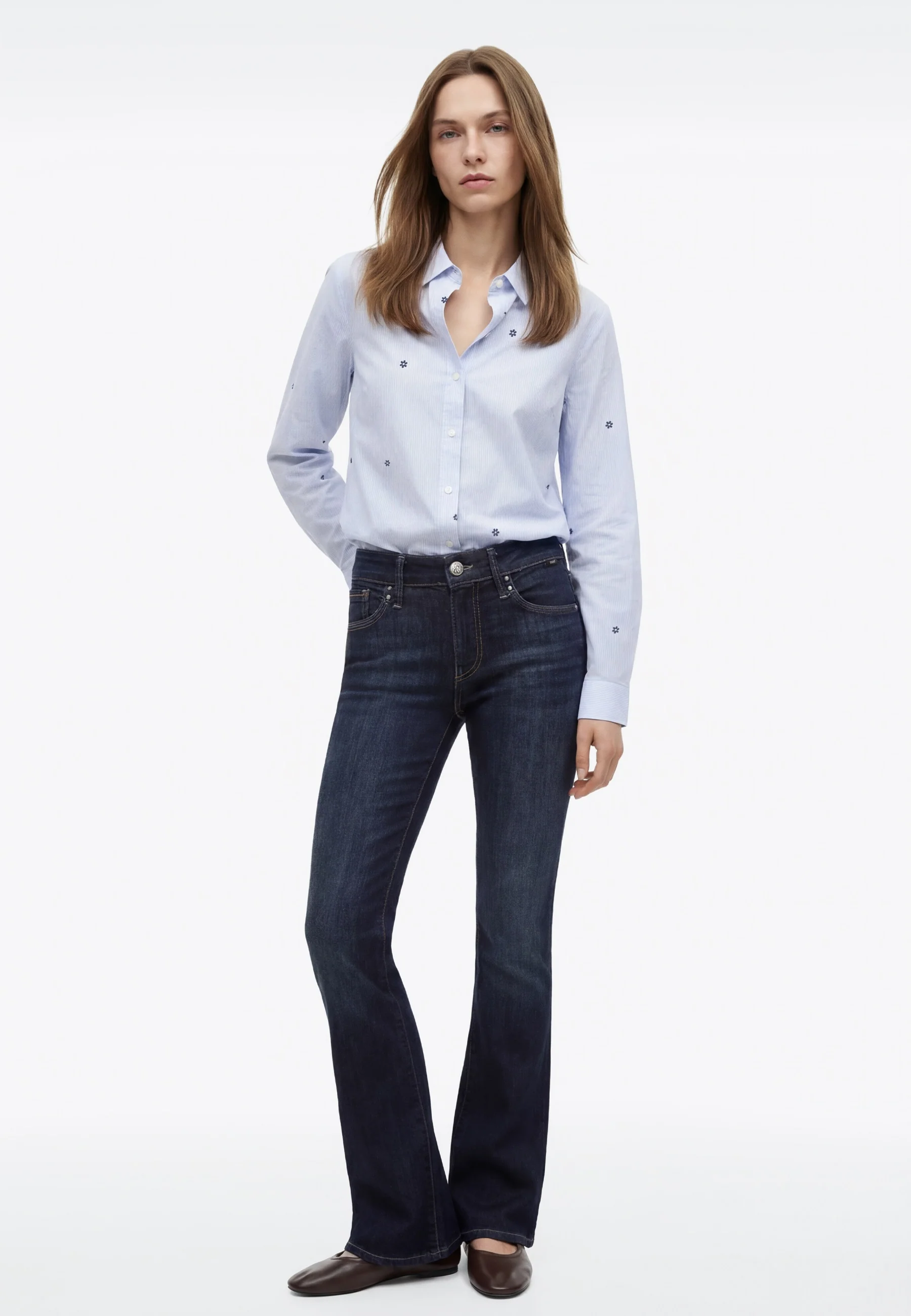 LONG SLEEVE WOVEN SHIRT | Langarm Bluse