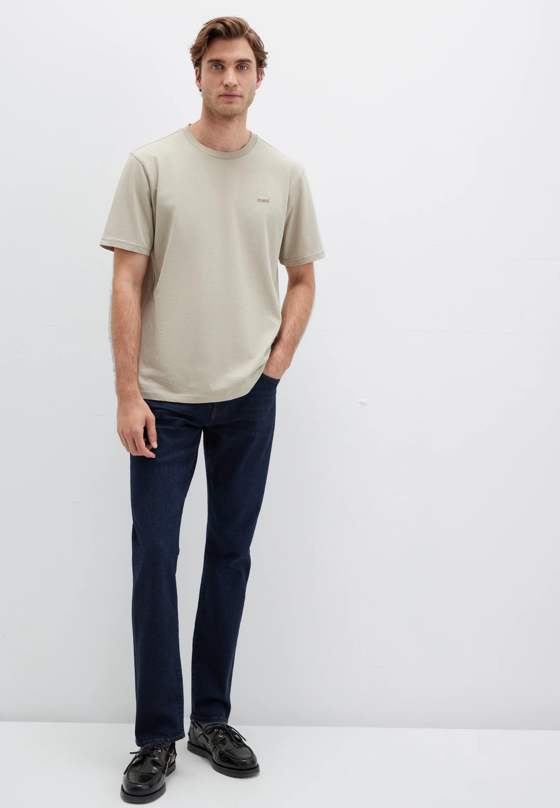 MAVİ PRINTED TEE | Basic T-Shirt mit Mavi Logo