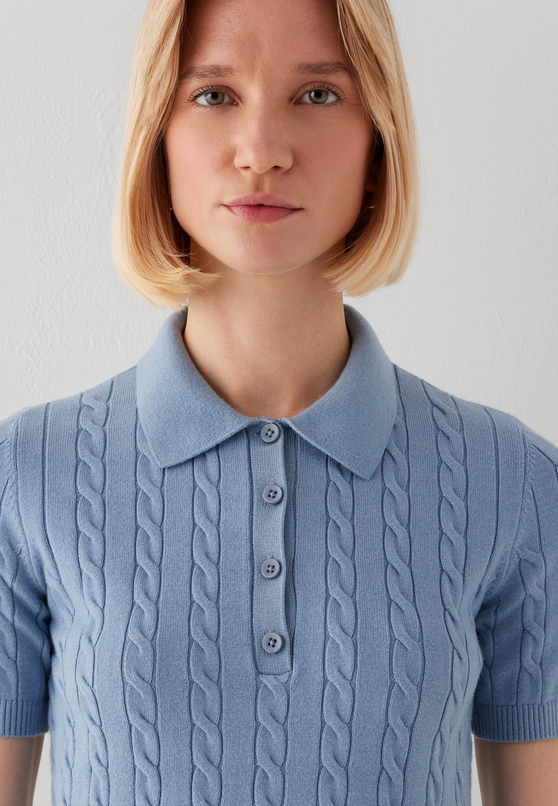 POLO COLLAR SWEATER | Strick Top - Image 6