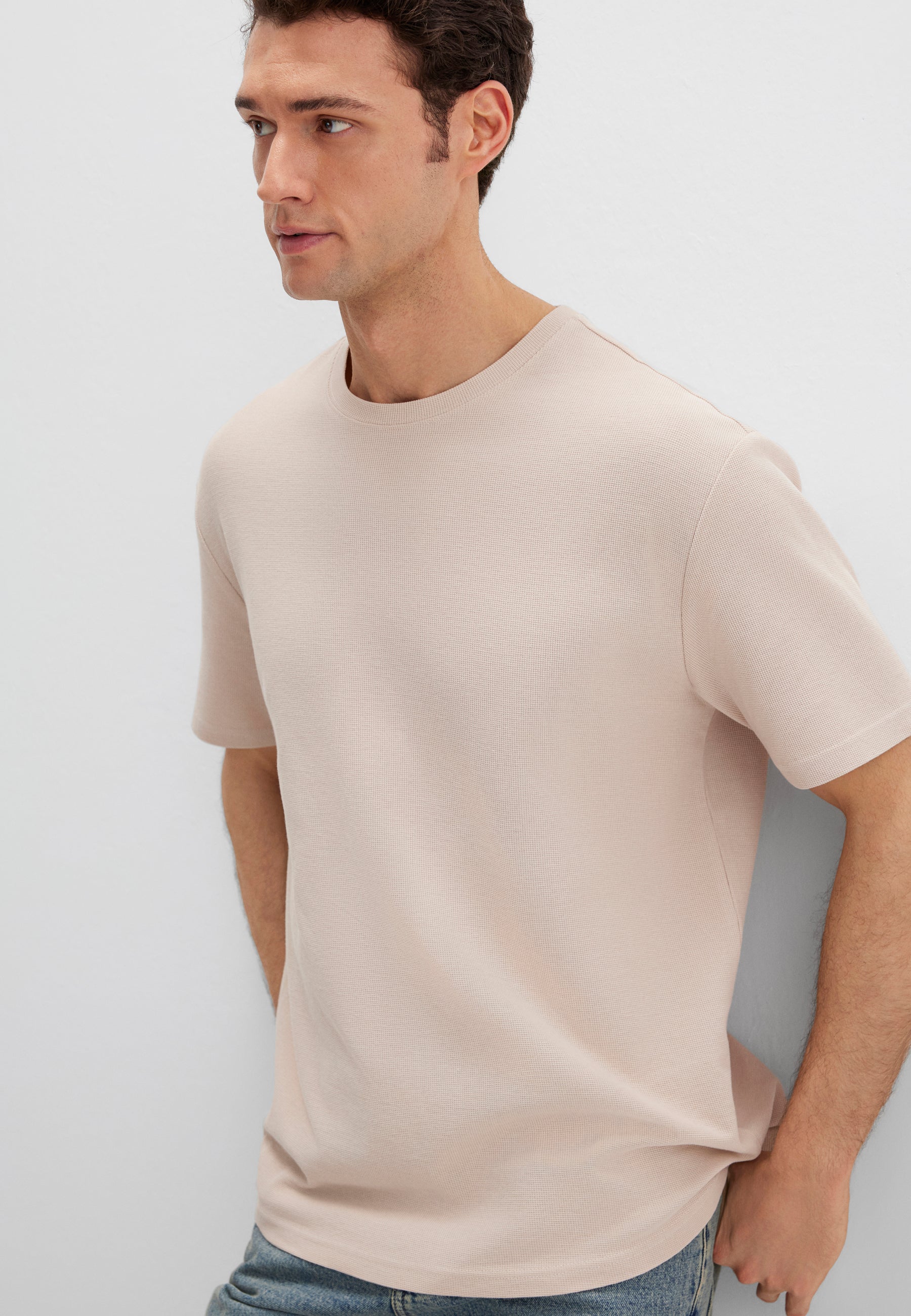 SHORT SLEEVE T-SHIRT | T-Shirt mit Waffelstruktur