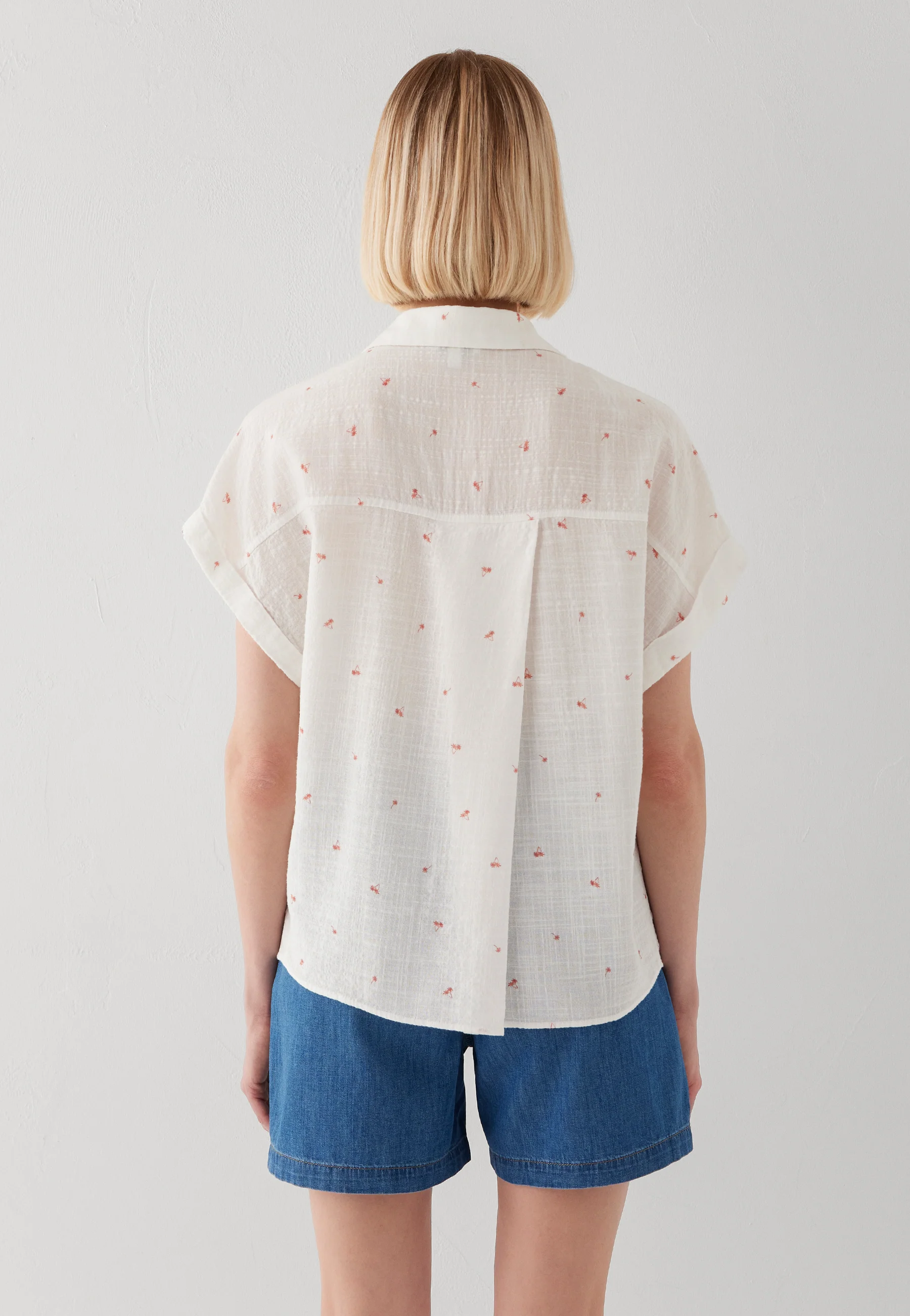 SHORT SLEEVE WOVEN SHIRT | Kurzarm Bluse - Image 5