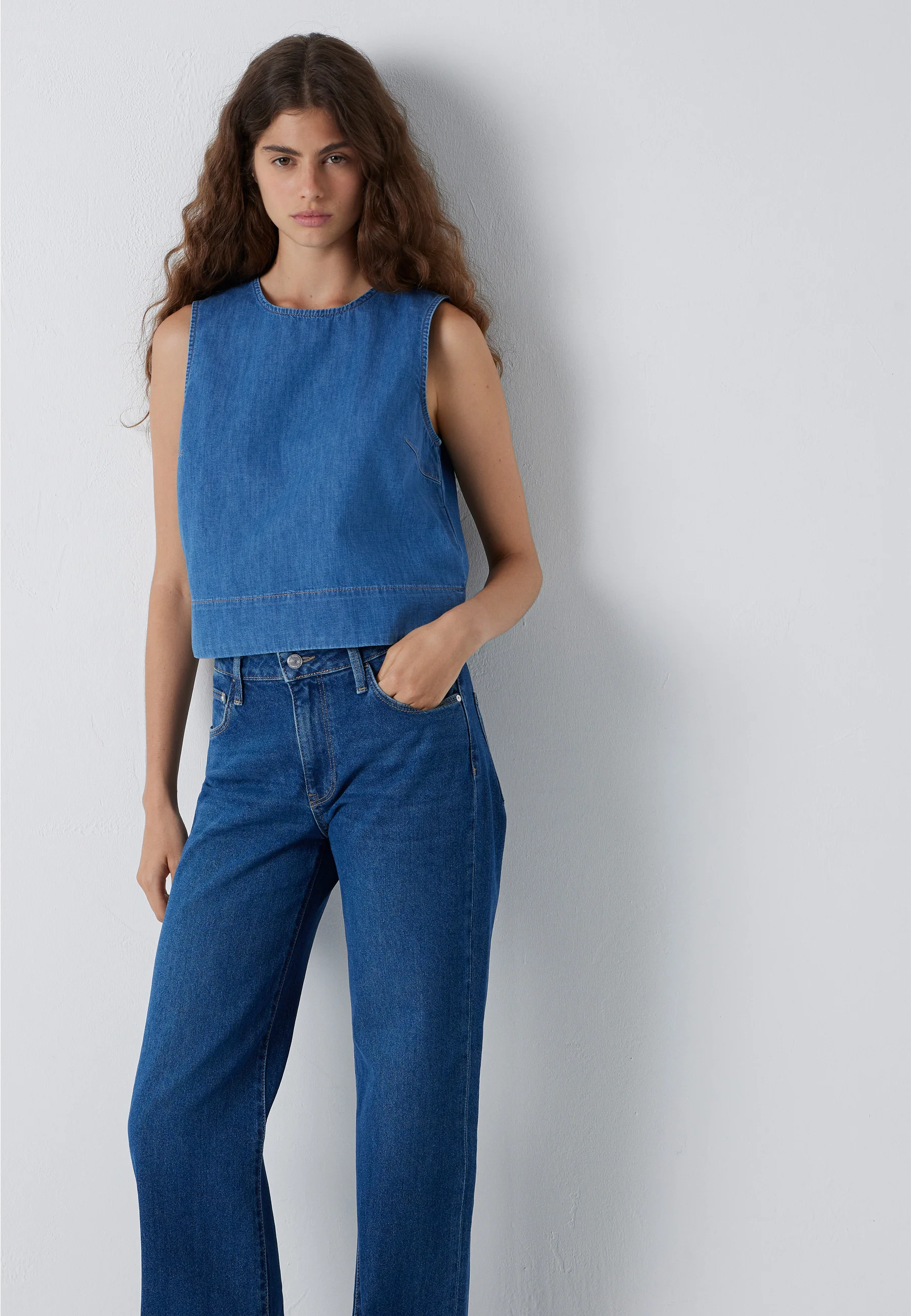 TILLY | Denim Top - Image 3